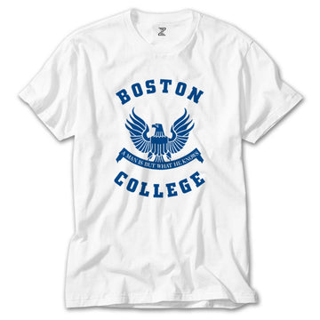 Boston College Logo Beyaz Tişört