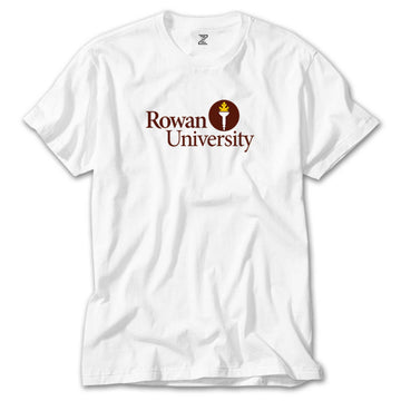 Rowan University Logo Text Beyaz Tişört