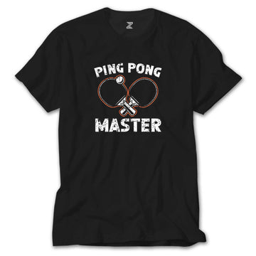 Ping Pong Player Siyah Tişört