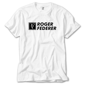 Roger Federer Text Beyaz Tişört