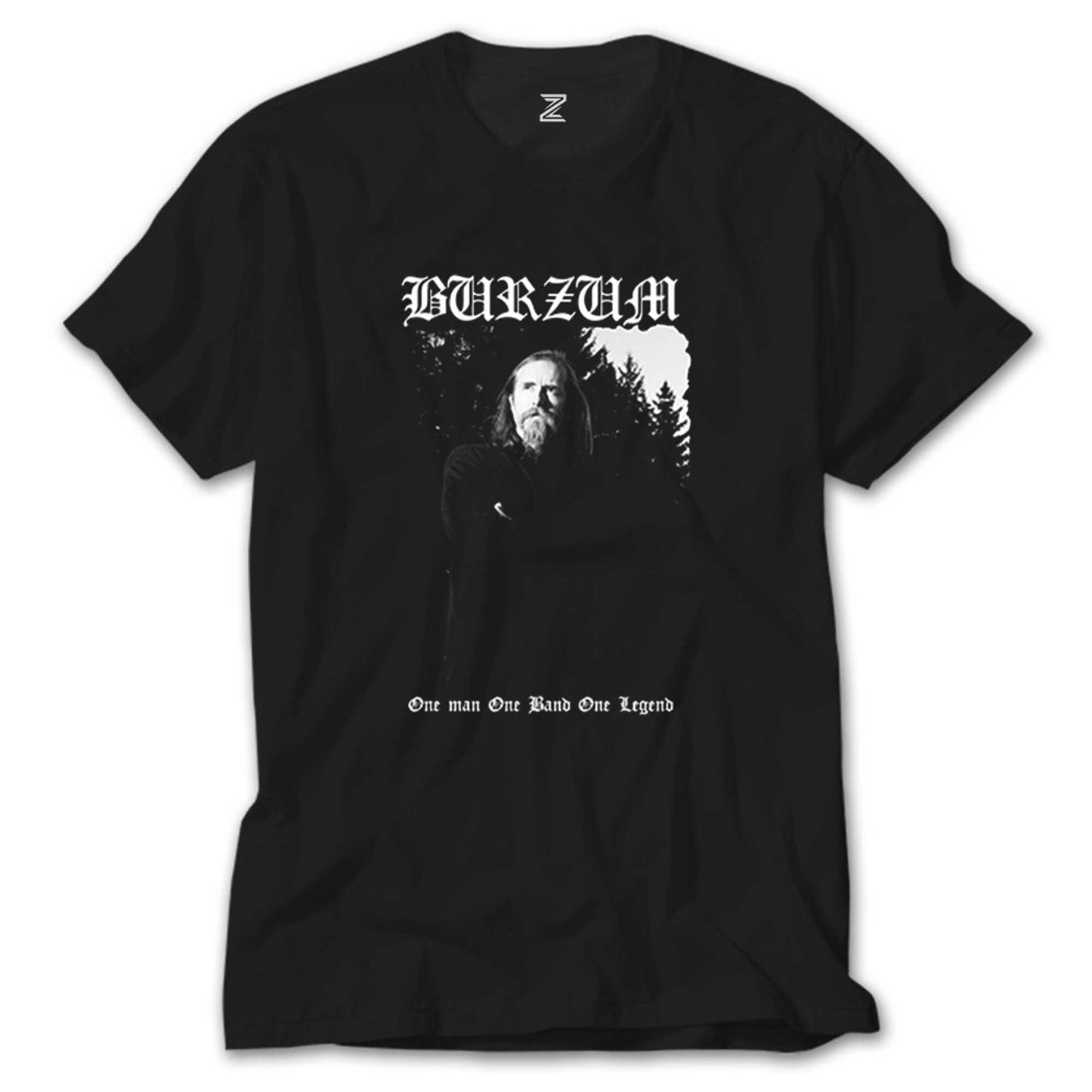İndirimli Burzum One Man One Band One Legand Siyah Tişört