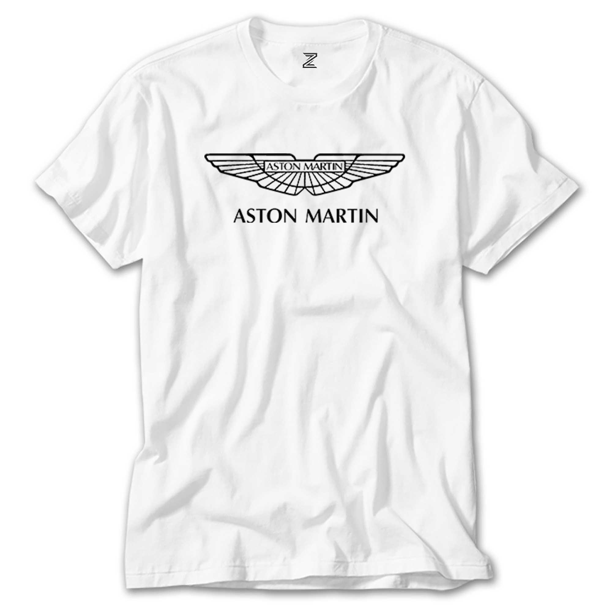Aston Martin Logo Beyaz Tişört