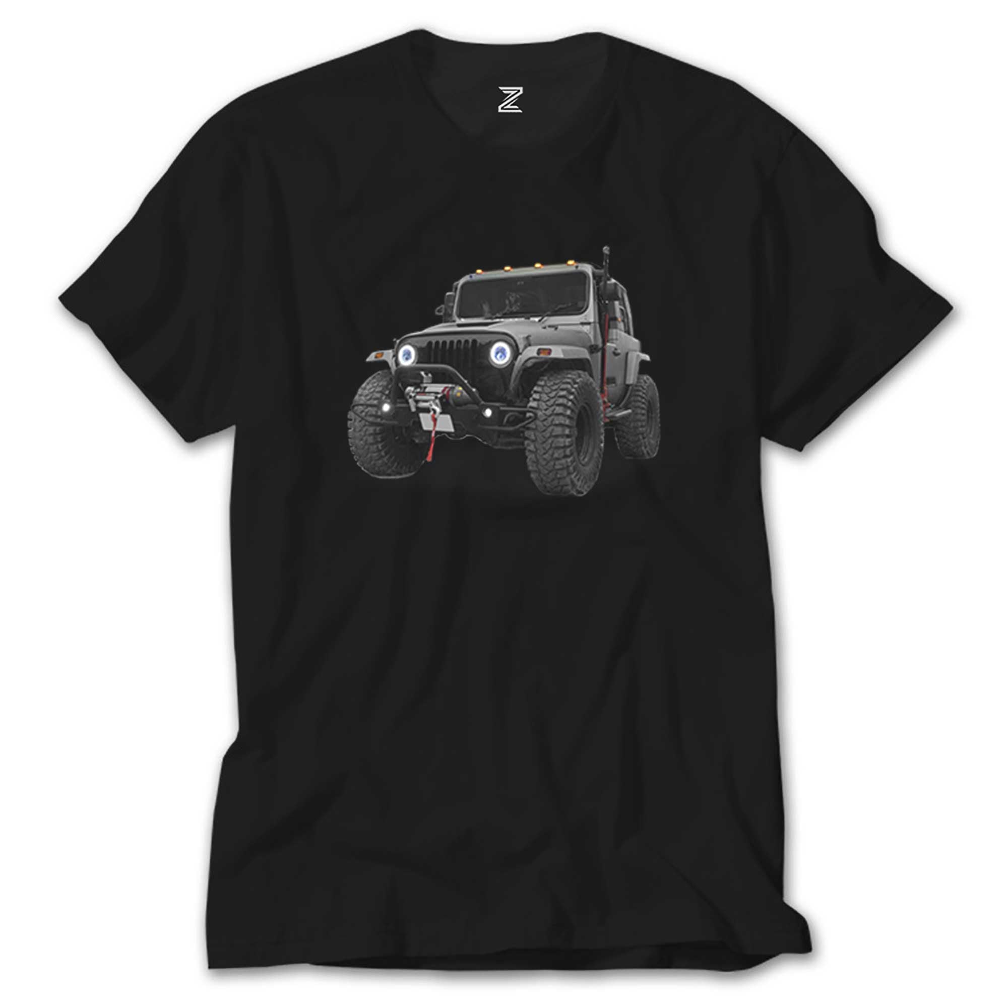 Jeep CJ Mahindra Siyah Tişört