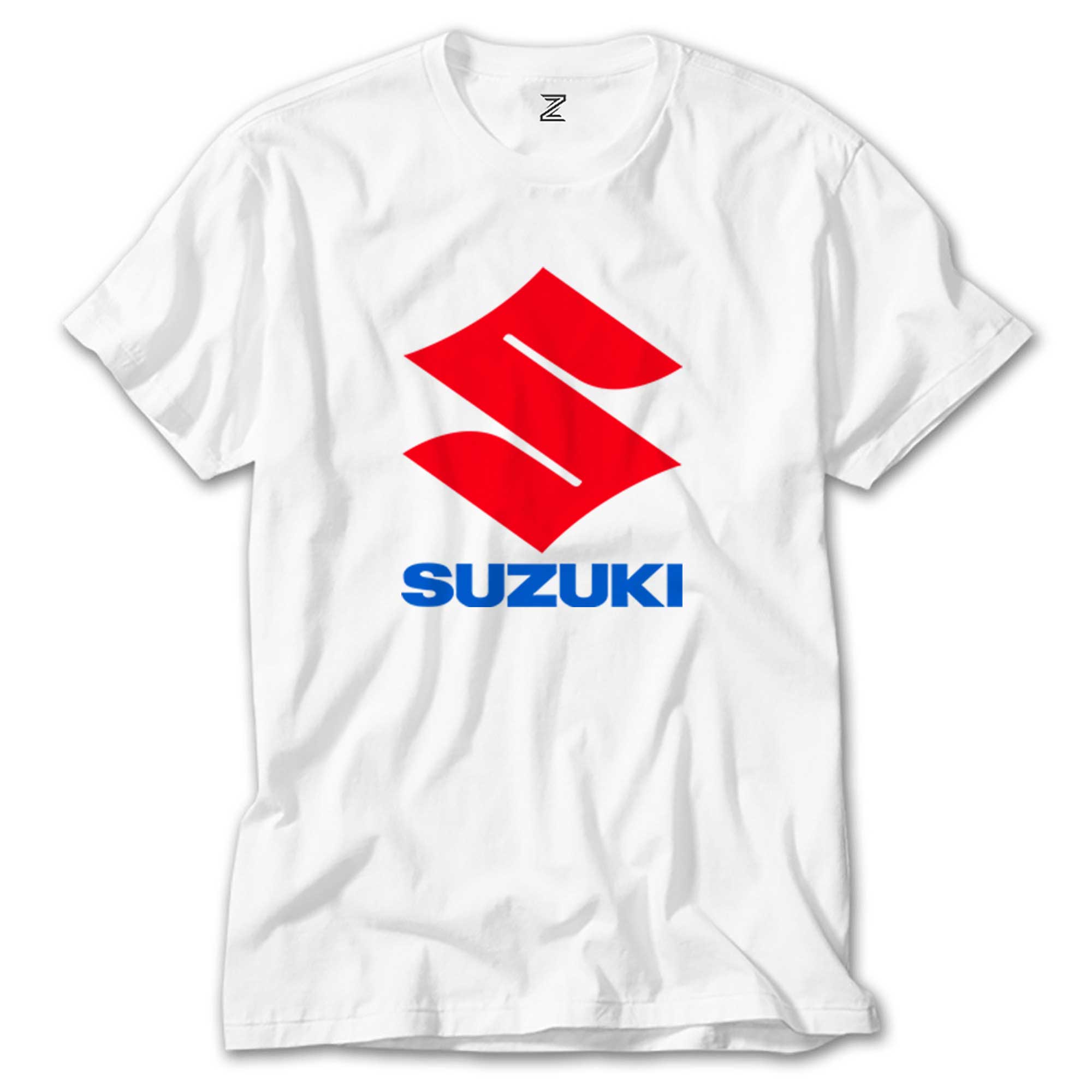 Suzuki Logo Text Beyaz Tişört