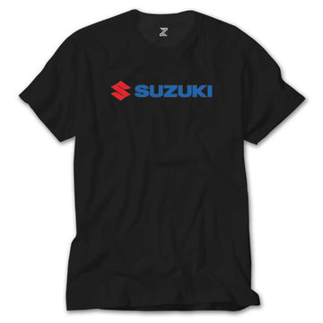 Suzuki Motorcycle Logo Siyah Tişört