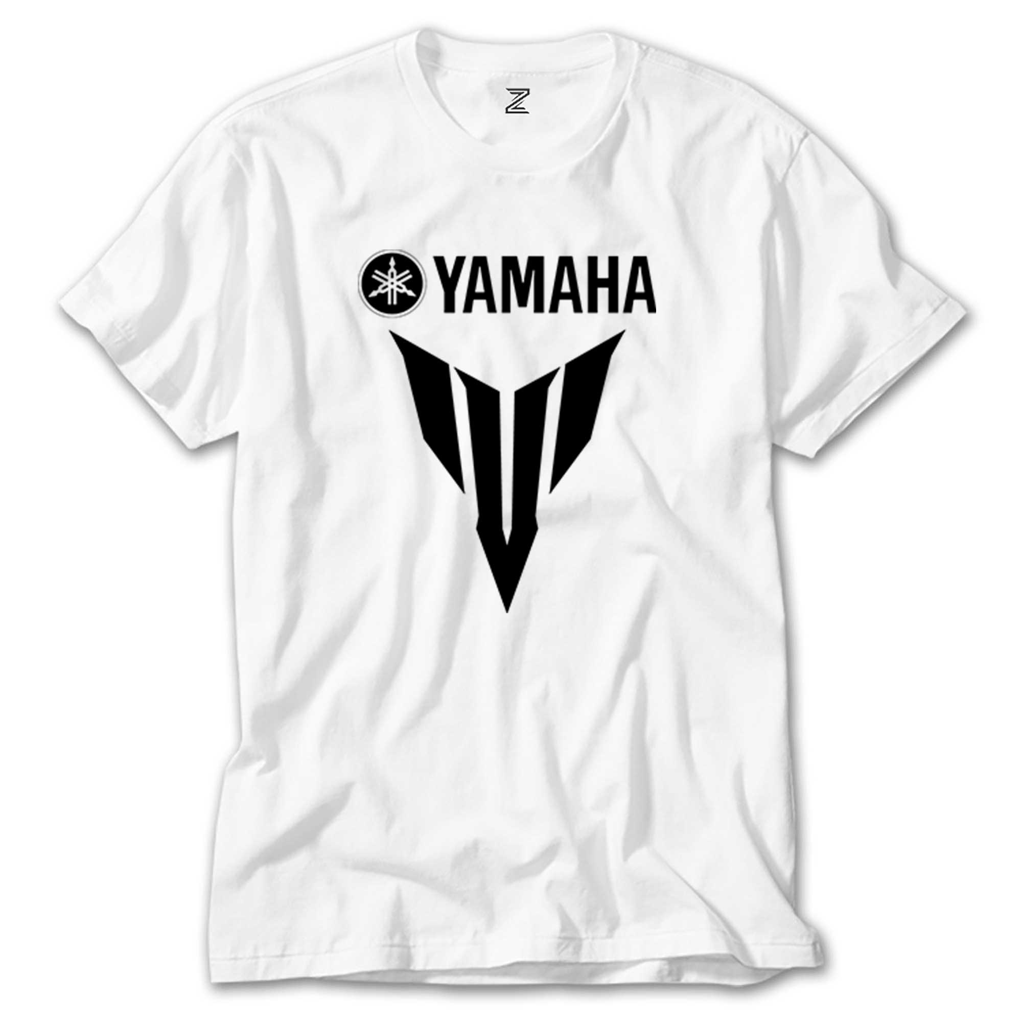 Yamaha MT07 Black Beyaz Tişört