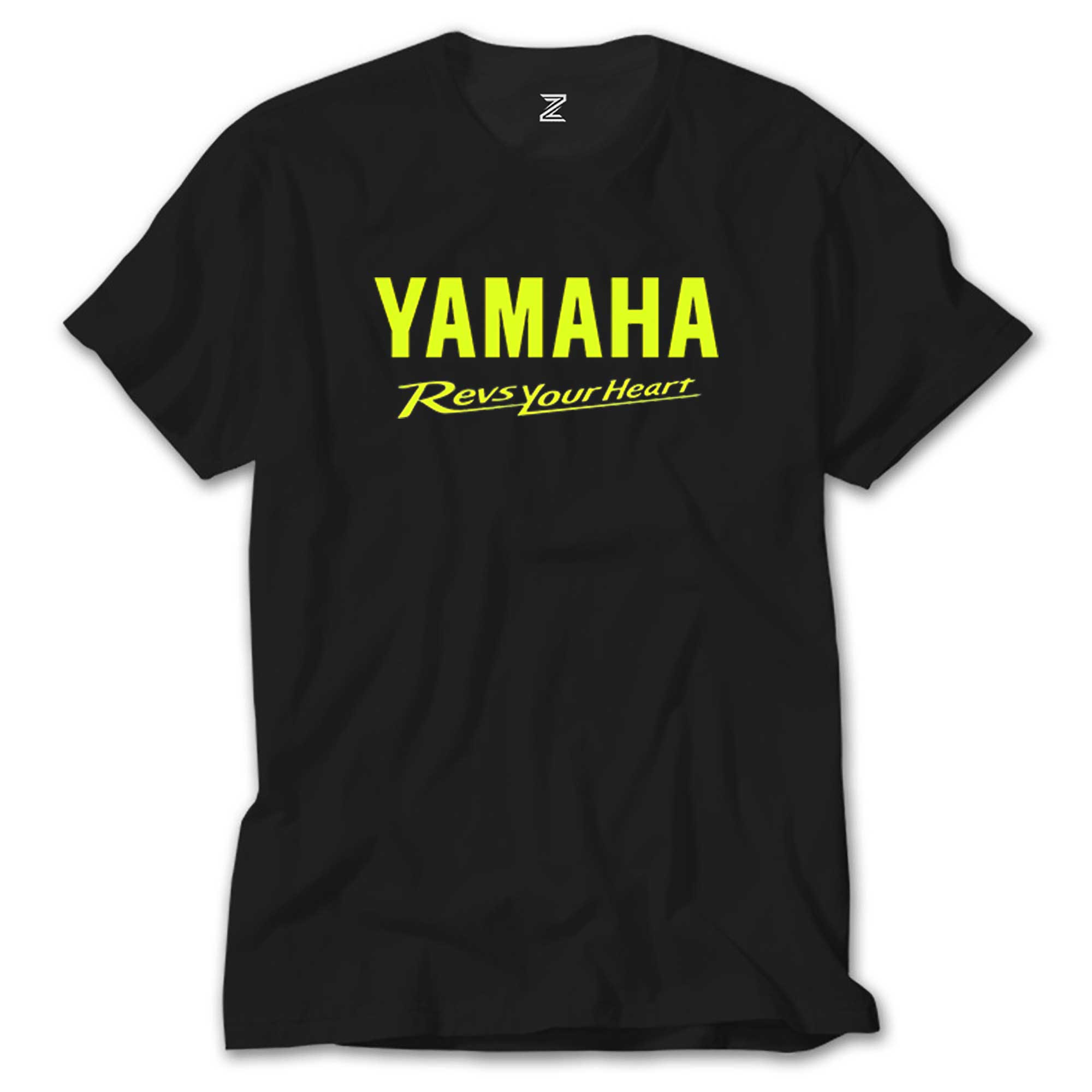 Yamaha Revs Your Heart Siyah Tişört