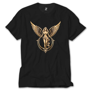 Gold Angel Siyah Tişört