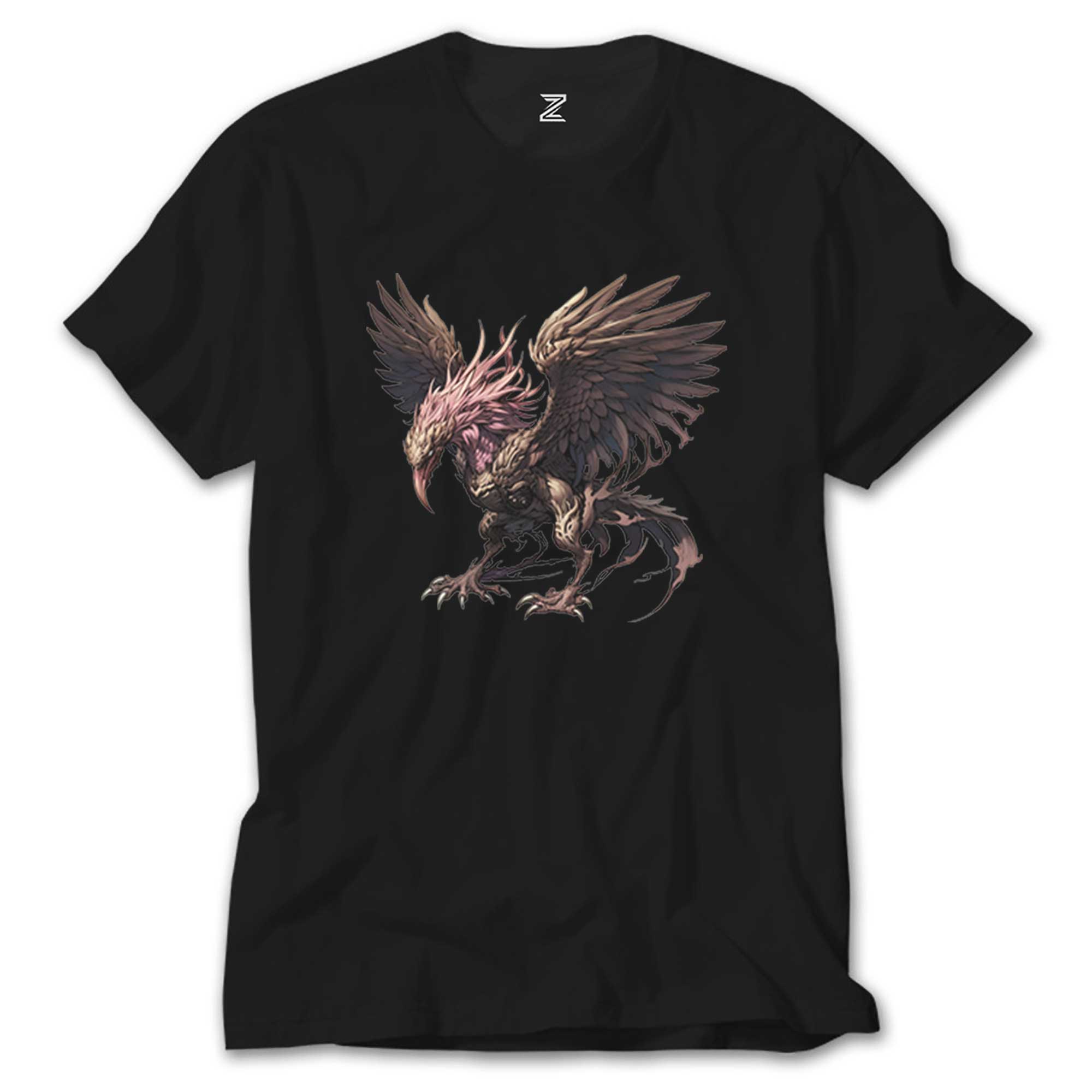 Phoenix Mythology Creature Siyah Tişört