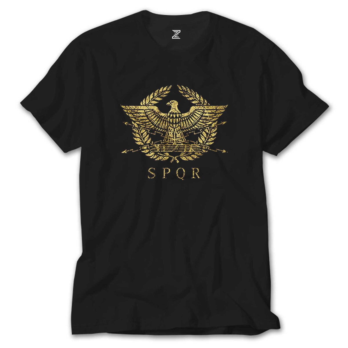 İndirimli Roman Empire Emblem Siyah Tişört