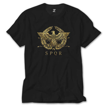 Roman Empire Emblem Siyah Tişört