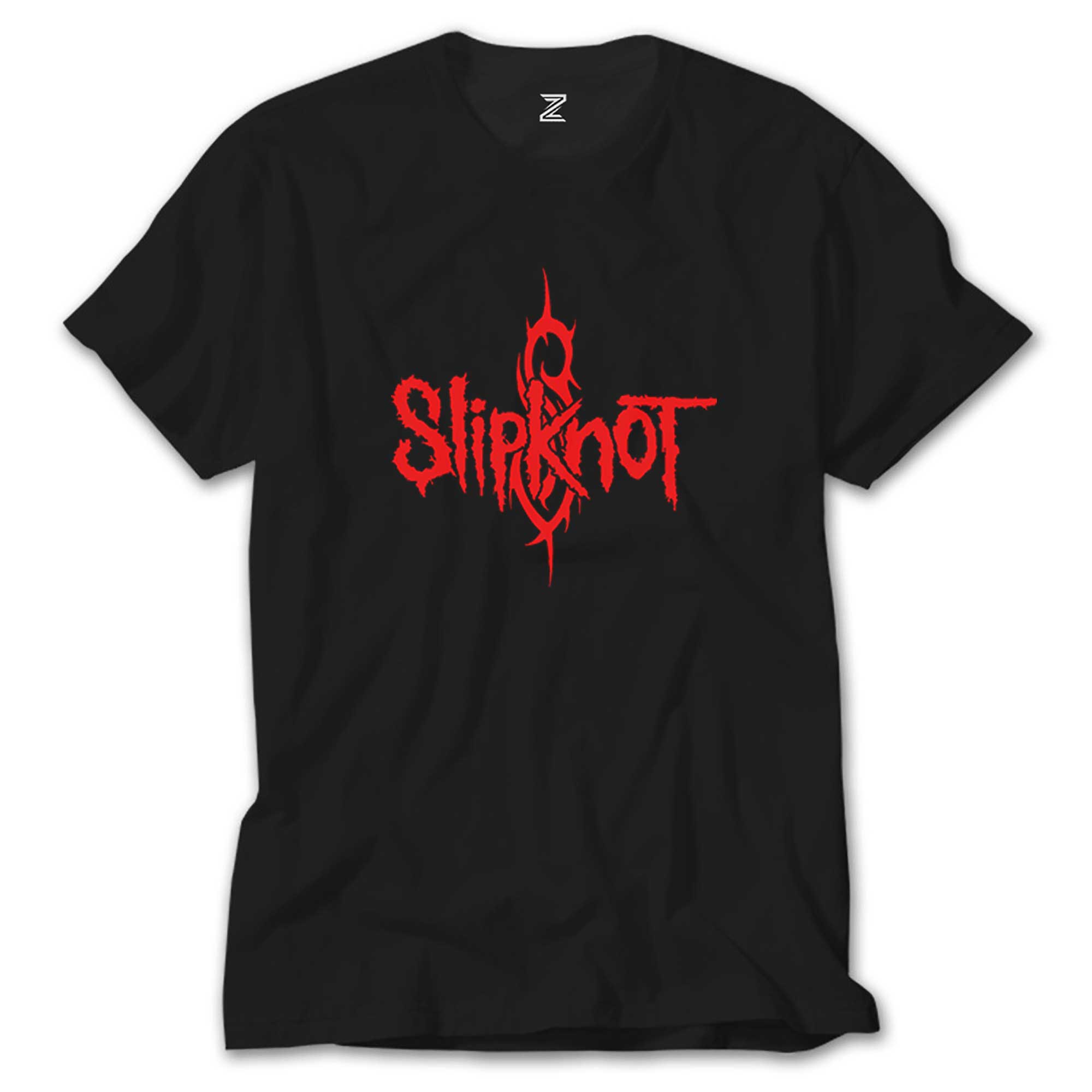 Slipknot Logo Red Siyah Tişört
