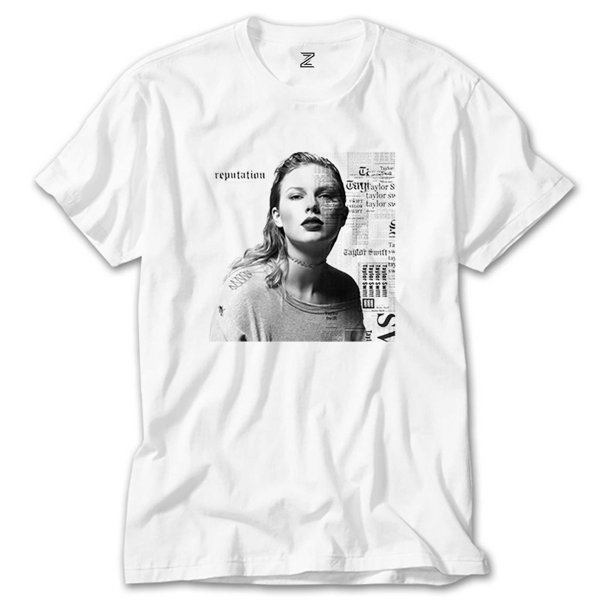 Taylor Swift Portre Beyaz Tişört