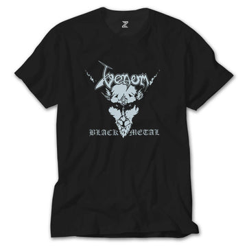 Venom Black Metal Silver Siyah Tişört