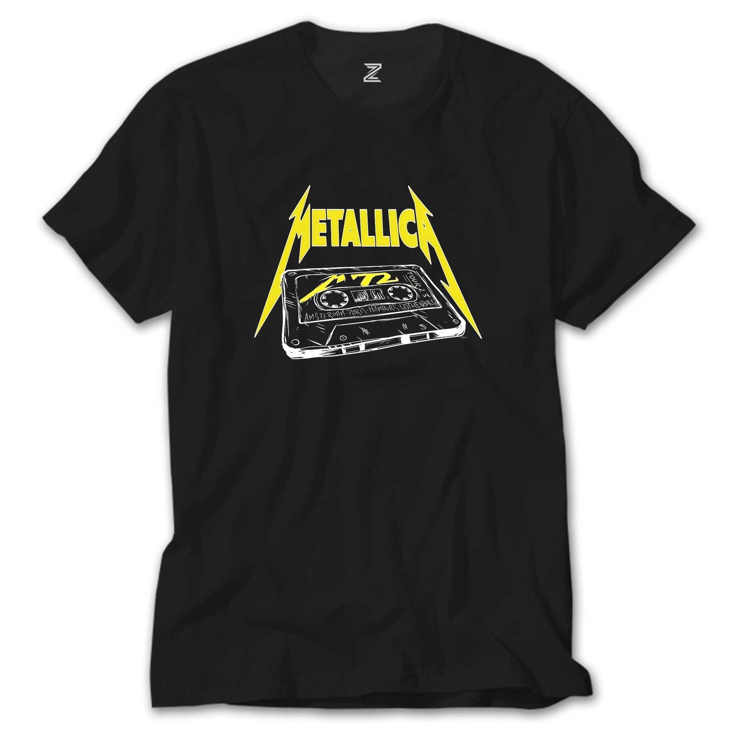 İndirimli Metallica Tape Siyah Tişört