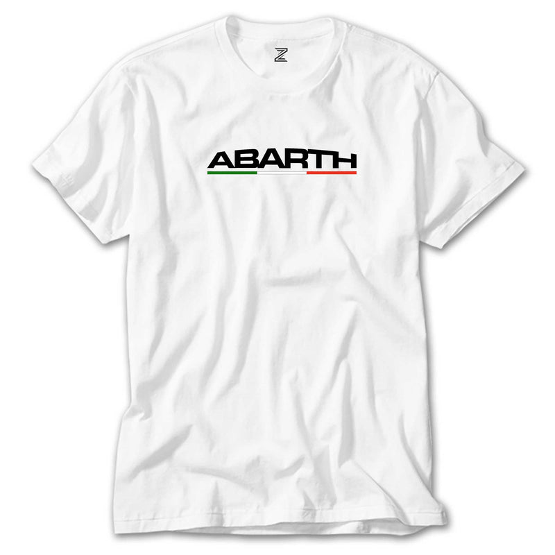 Abarth Text İtalya beyaz tişört