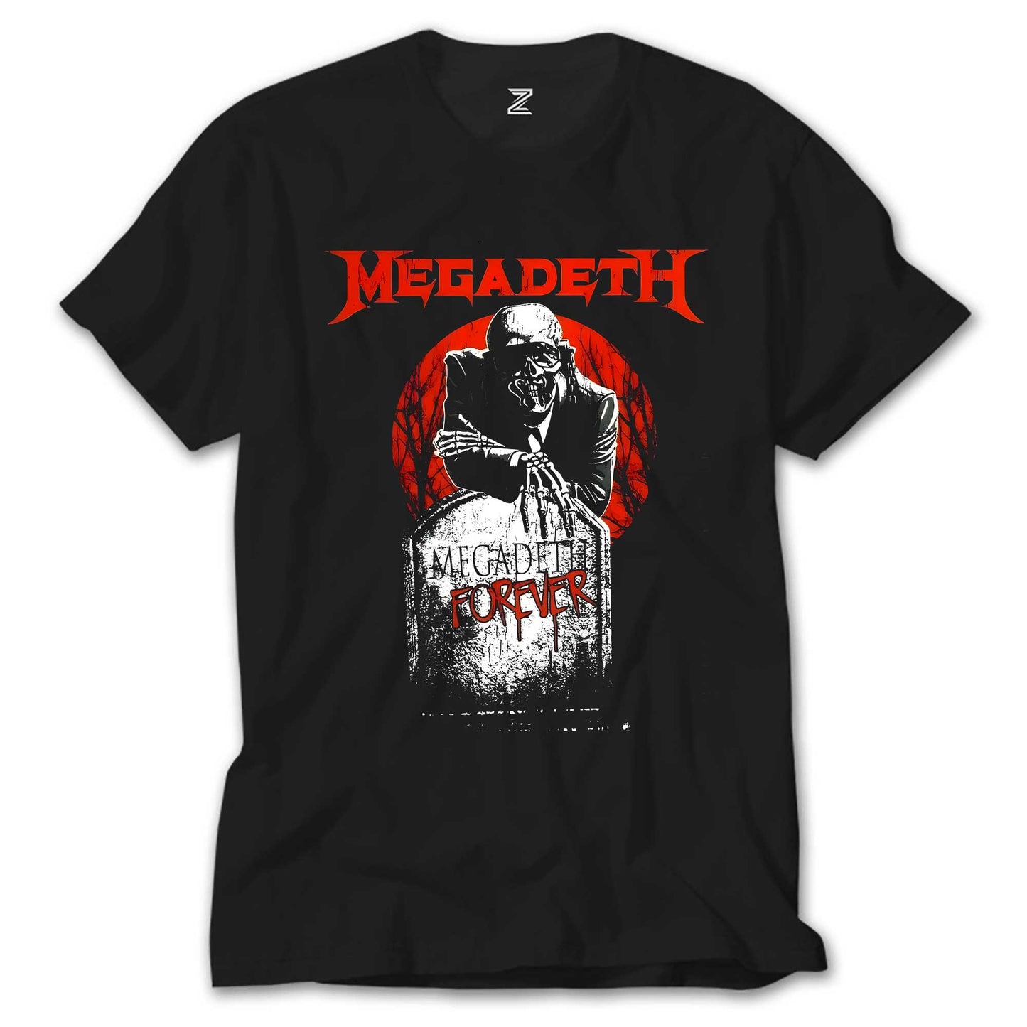 İndirimli Megadeth Forever on Reels Siyah Tişört