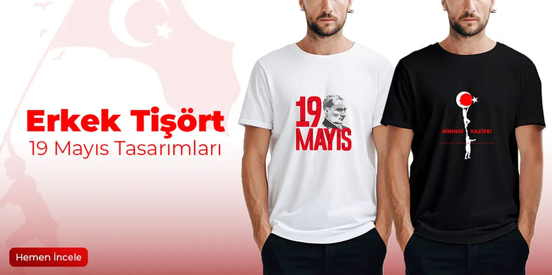 19 Mayıs Erkek Tişört