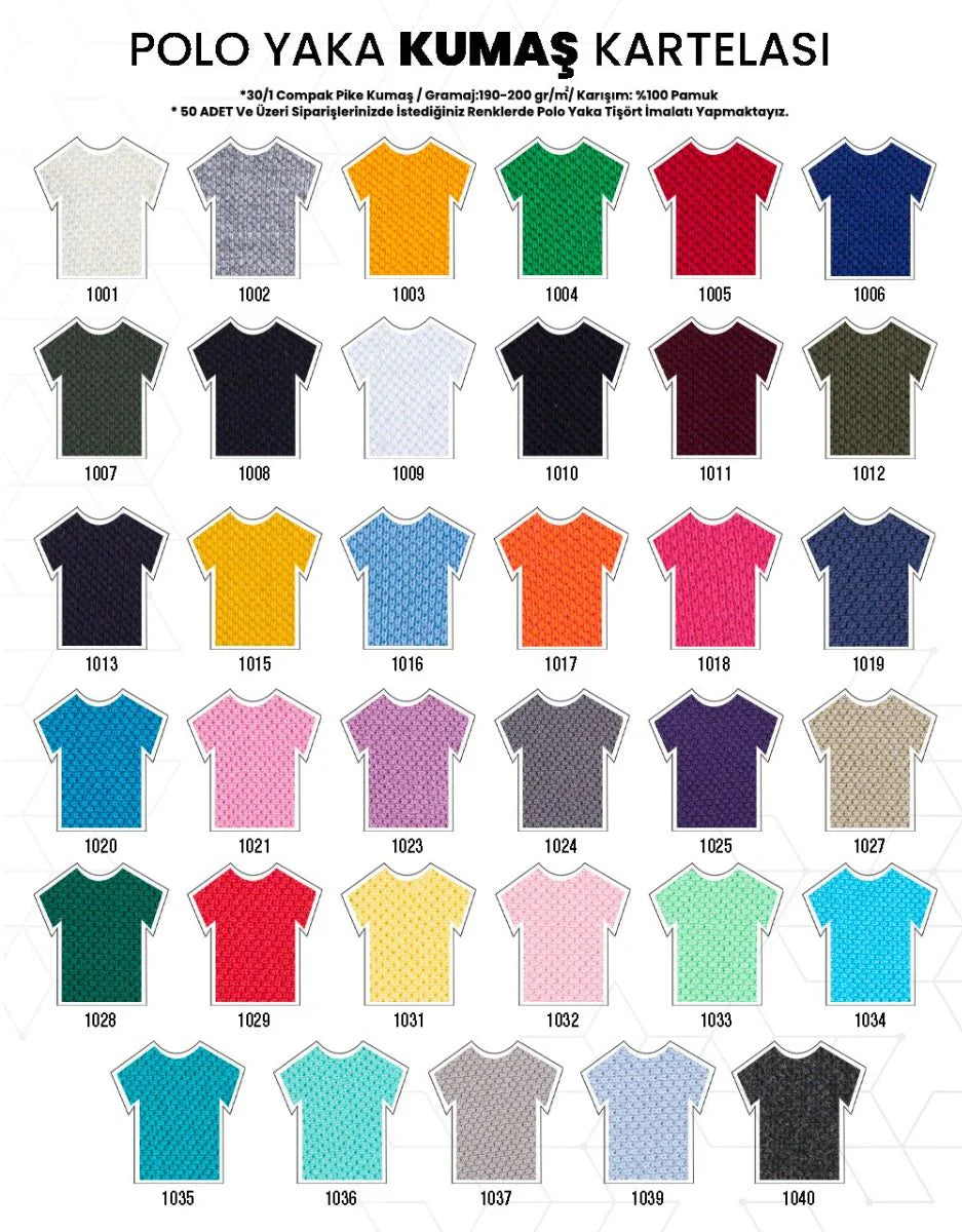 Logo Baskılı Polo Yaka Kırmızı Tişört Toptan