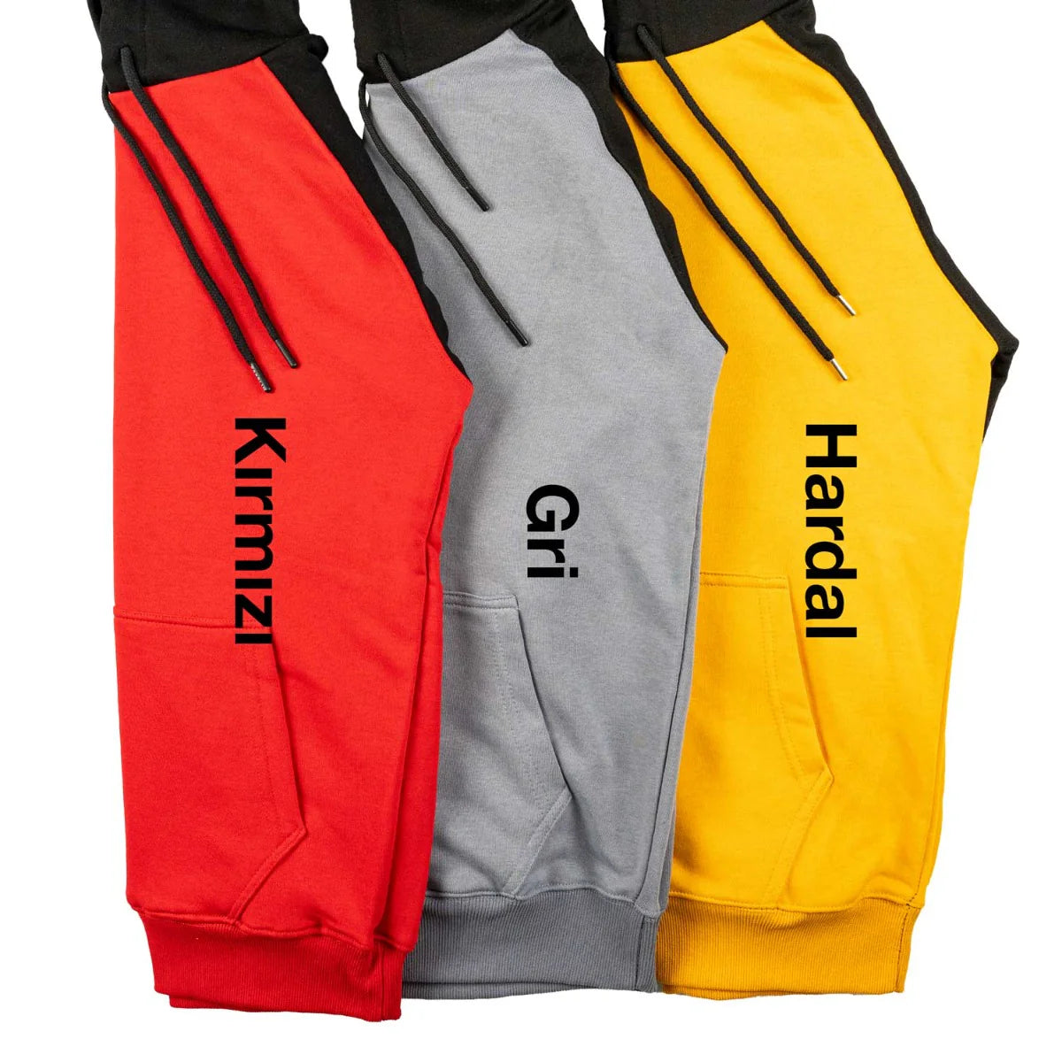 Baskılı Reglan Gövde Kapşonlu Sweatshirt Kırmızı Toptan