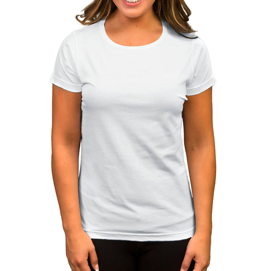 Basic Beyaz Kadın Tişört (Baskısız) - Zepplingiyim
