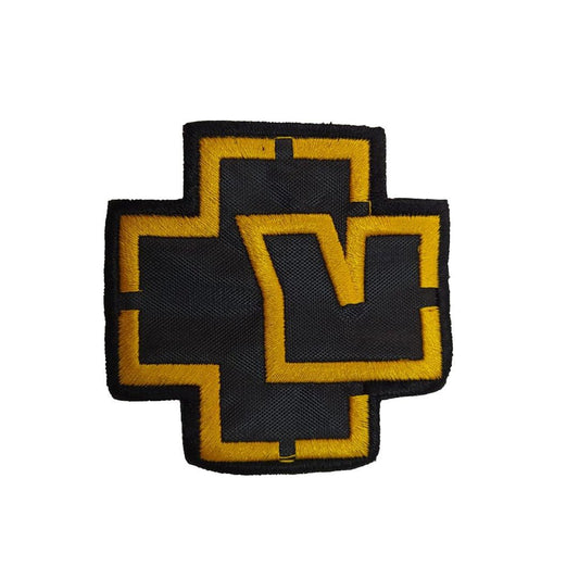 Rammstein Gold Logo Patch Yama - Zepplingiyim