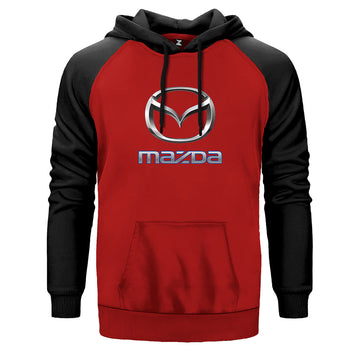 Mazda Logo Çift Renk Reglan Kol Sweatshirt