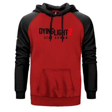 Dying Light 2 Logo Çift Renk Reglan Kol Sweatshirt - Zepplingiyim