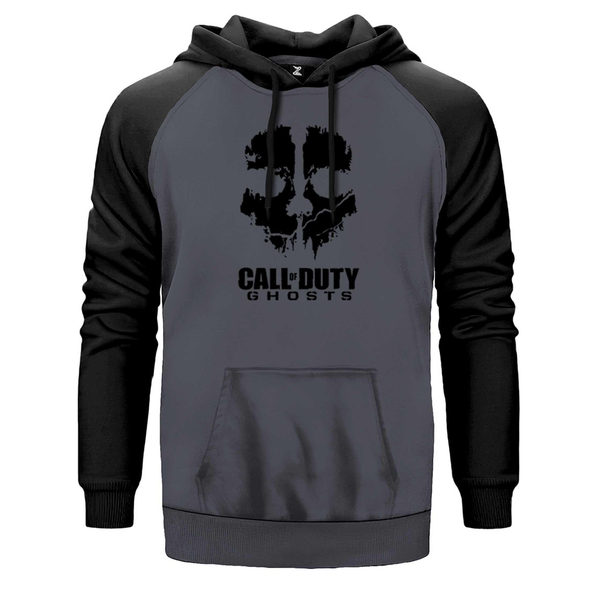 Call Of Duty Black Ghosts Çift Renk Reglan Kol Sweatshirt - Zepplingiyim