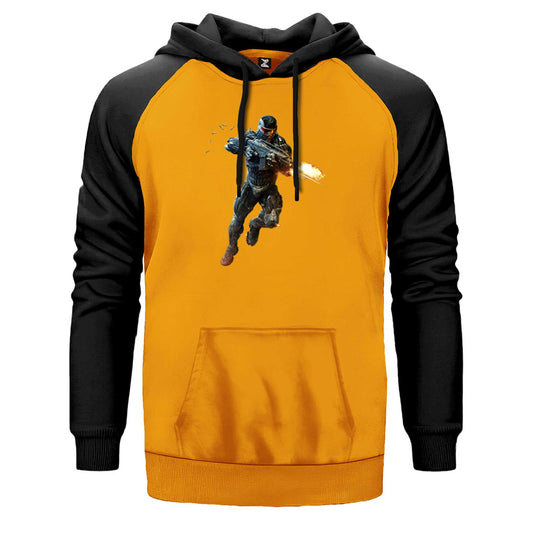 Crysis Fire Warrior Çift Renk Reglan Kol Sweatshirt - Zepplingiyim