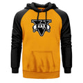 GTA Five Black Logo Çift Renk Reglan Kol Sweatshirt - Zepplingiyim