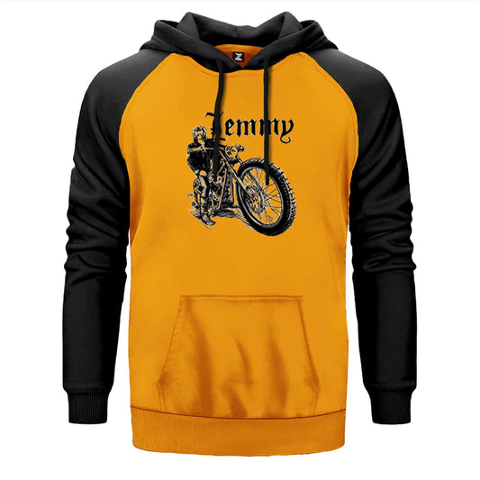 MotöRHead Lemmy Kilmister Motorbike Çift Renk Reglan Kol Sweatshirt - Zepplingiyim