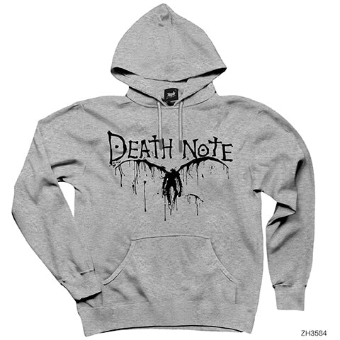 Death Note Ryuk Gri Kapşonlu Sweatshirt Hoodie