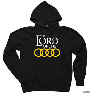 Lord Of The Audi Siyah Kapşonlu Sweatshirt Hoodie