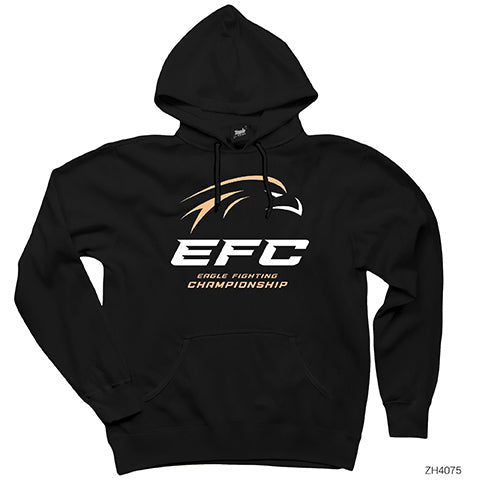 EFC Eagle Championship Siyah Kapşonlu Sweatshirt Hoodie