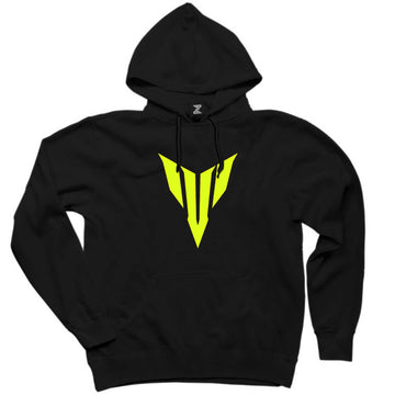 Yamaha Neon Logo Siyah Kapşonlu Sweatshirt Hoodie
