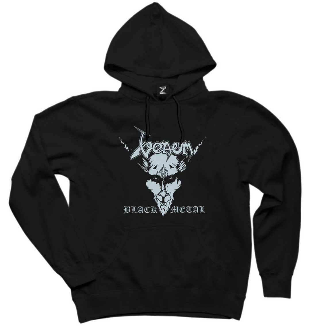 Venom Black Metal Silver Siyah Kapşonlu Sweatshirt Hoodie