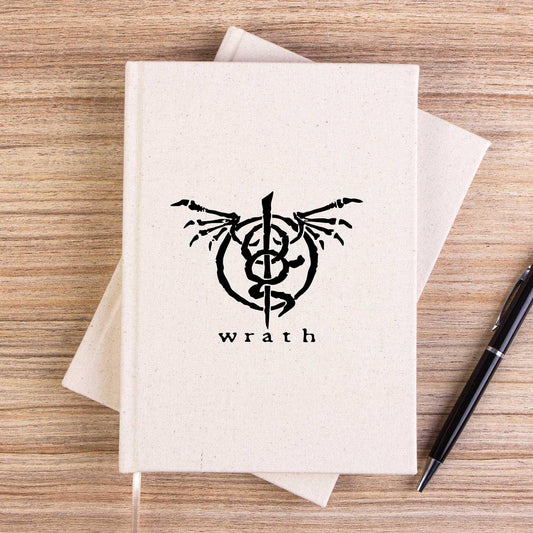 Lamb of God Wrath Logo Çizgisiz Kanvas Defter - Zepplingiyim