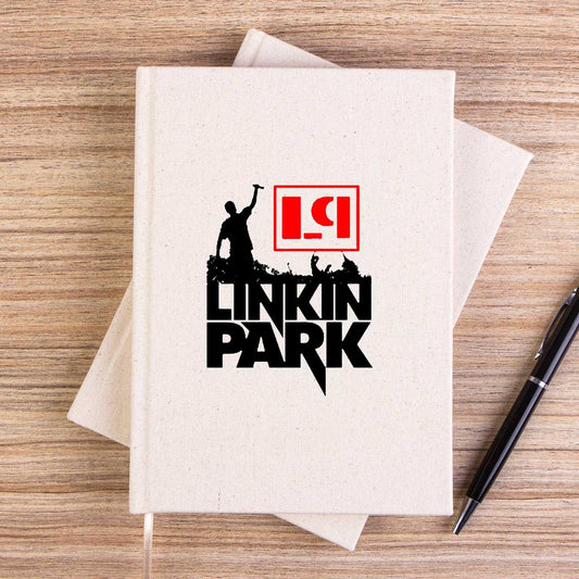 Linkin Park Afiş Çizgisiz Kanvas Defter - Zepplingiyim
