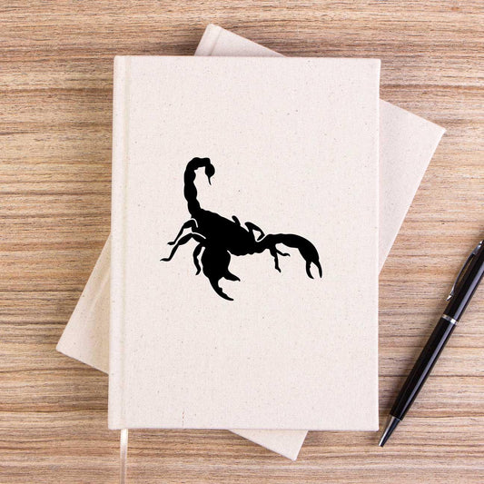 Scorpions Logo White Çizgisiz Kanvas Defter - Zepplingiyim