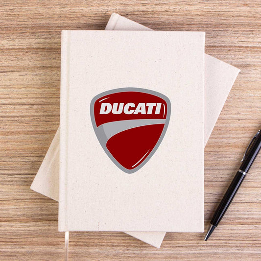 Ducati Multistrada Logo Çizgisiz Kanvas Defter - Zepplingiyim