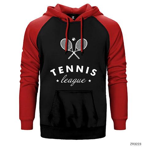 Tennis League Çift Renk Reglan Kol Sweatshirt / Hoodie - Zepplingiyim