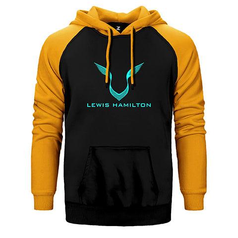 Lewis Hamilton Logo 2 Çift Renk Reglan Kol Sweatshirt / Hoodie - Zepplingiyim