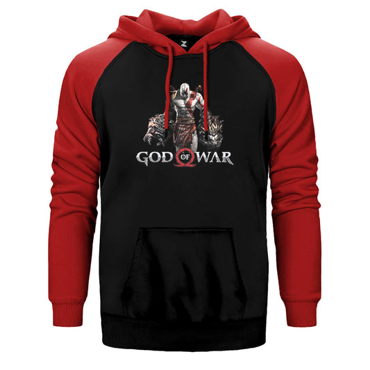 God Of War Kratos Lion Çift Renk Reglan Kol Sweatshirt / Hoodie - Zepplingiyim