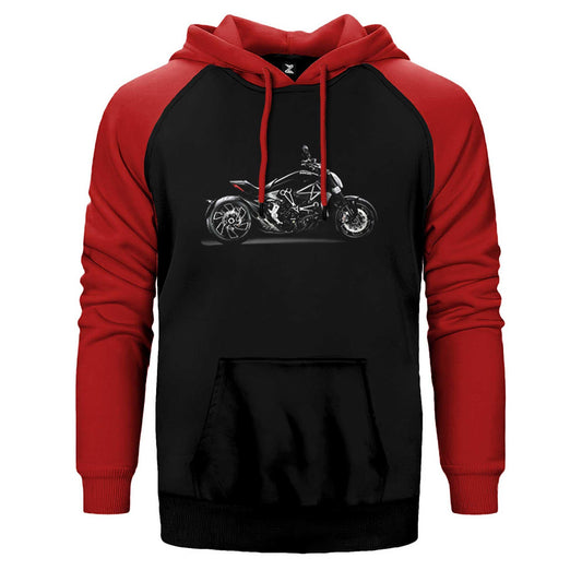 Ducati Diavel XDiavel Çift Renk Reglan Kol Sweatshirt / Hoodie - Zepplingiyim