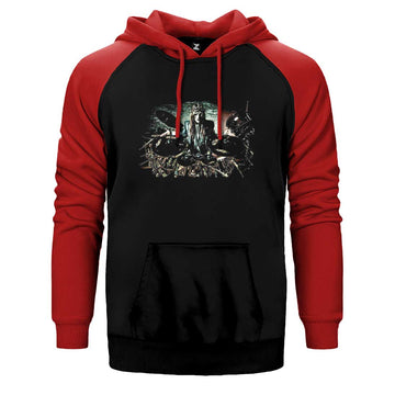 Slipknot Joey Jordison Bateri Çift Renk Reglan Kol Sweatshirt / Hoodie