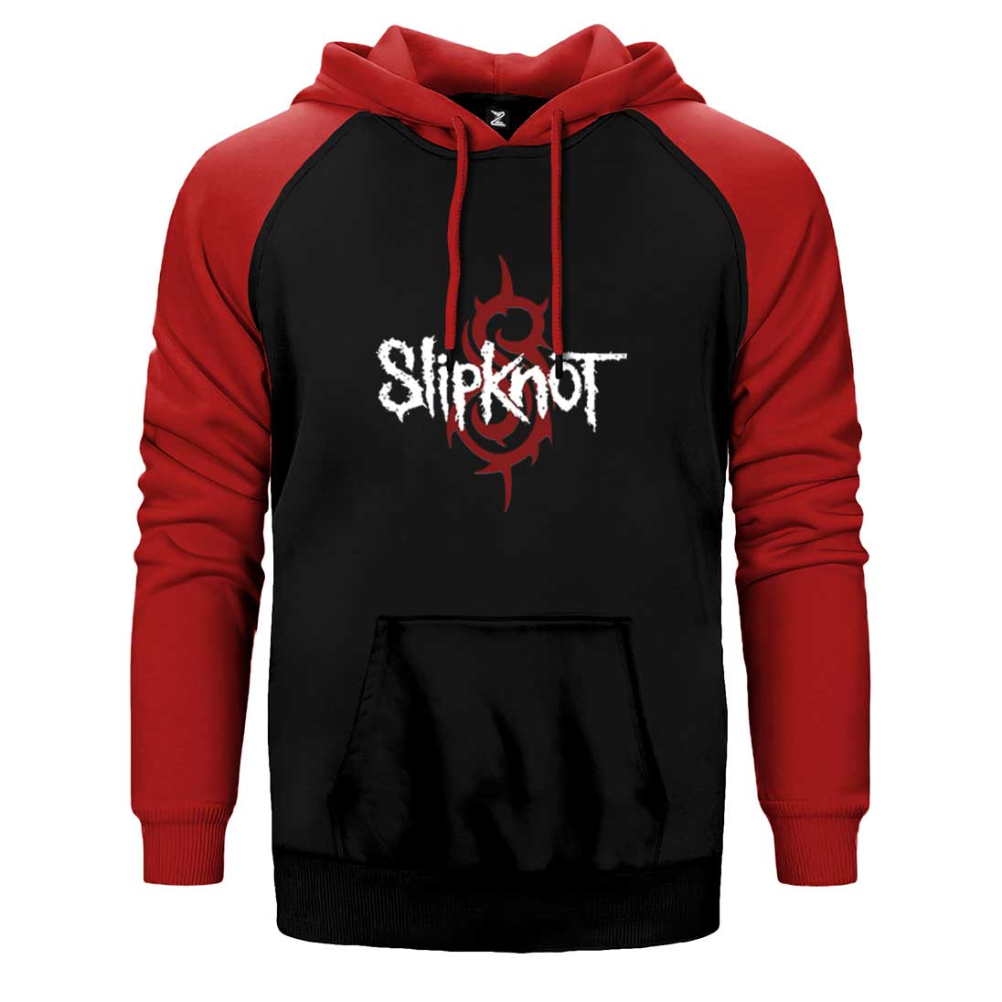 Slipknot Symboll Çift Renk Reglan Kol Sweatshirt / Hoodie