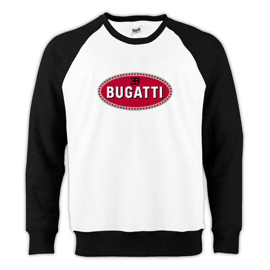 Bugatti 3B Logo Reglan Kol Beyaz Sweatshirt - Zepplingiyim