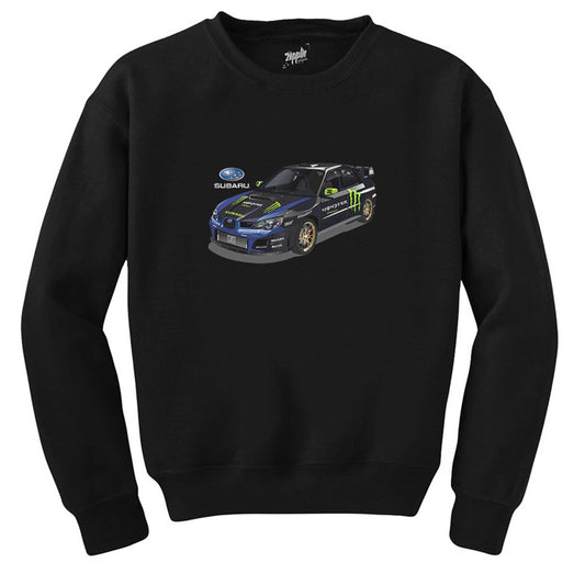 Subaru Monster Siyah Sweatshirt - Zepplingiyim
