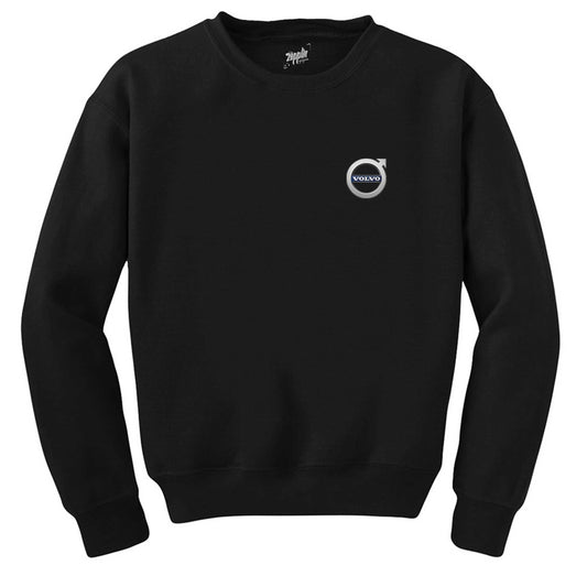 Volvo Logo 2 Siyah Sweatshirt - Zepplingiyim